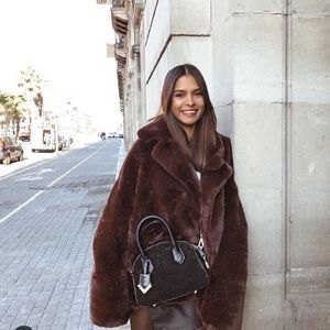 Puffy Brown Coat